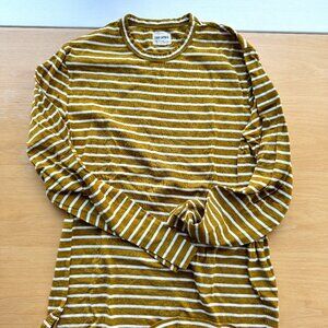 Todd Snyder Issued By: Japanese Nautical Striped Tee in Bitter Gold - S
